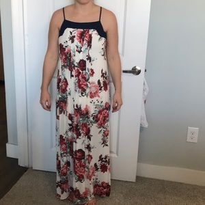 White floral Maxi